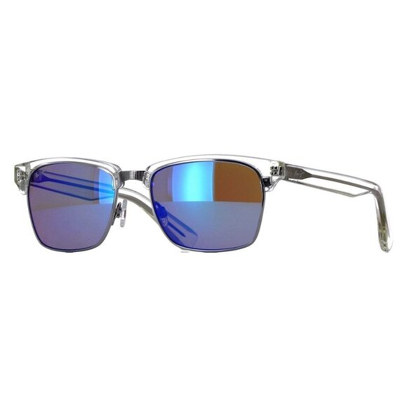 New MAUI JIM Kawika Transparent Polarised Rectangle B257 05CR Sunglasses Women - Picture 1 of 4